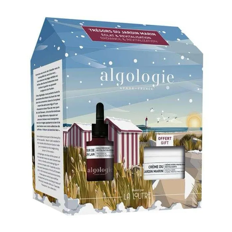 ALGOLOGIE COFFRET TRESORS DU JARDIN MARIN ELIXIR DE PEN LAN 30ML + CREME DU JARDIN MARIN 50ML