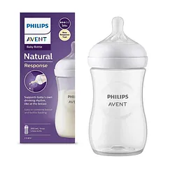 Avent Biberon Natural Response +1mois 260ml Boite De 1 Reference Scy903/01