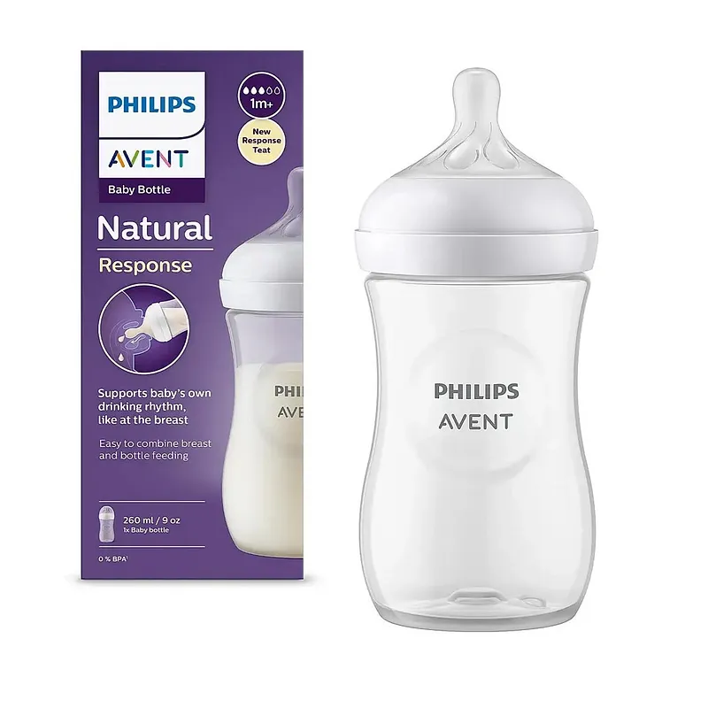 AVENT BIBERON NATURAL RESPONSE +1MOIS 260ML B1 REF SCY903/01