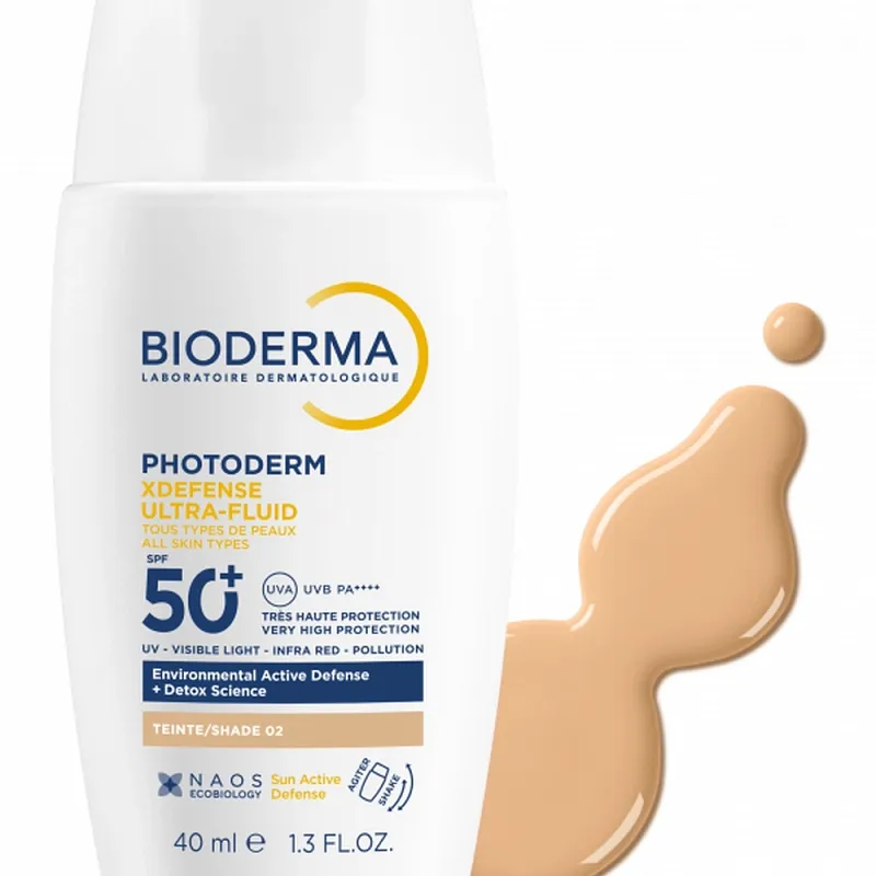 BIODERMA PHOTODERM XDEFENSE ULTRAFLUID SPF50+ TEINTE 02 40ML