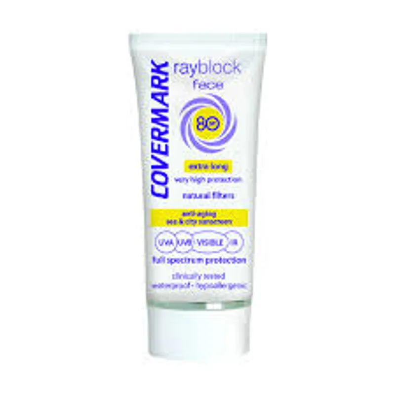 Covermark Rayblock Face Ecran Solaire Spf80 Invisible 50ml