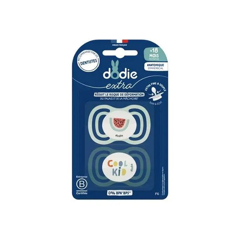 DODIE SUCETTE EXTRA FINE VERT F6 +18 MOIS