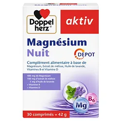 Doppel Herz Activ Magnesium Nuit Boite De 30 Comprimes
