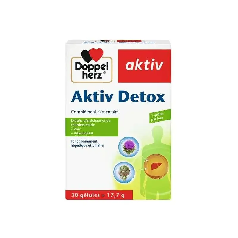 DOPPEL HERZ AKTIV DETOX B30 GELULES