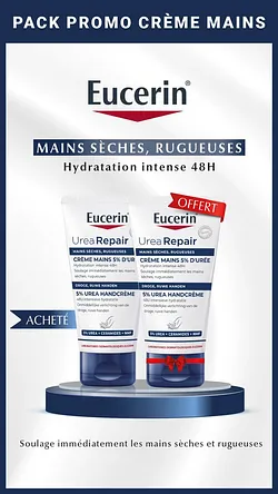 Eucerin Creme Mains Reparatrice 5% Uree Peau Seche 75ml