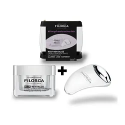Filorga Coffret Ncef-revitalize Creme Polyrevitalisante  Raffermissante 50ml + Gua Sha-roller Offert + Trousse Cadeau