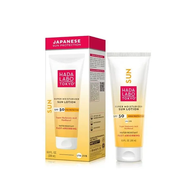 HADA LABO TOKYO SUPER MOISTURIZER SUN LOTION SPF50 200ML
