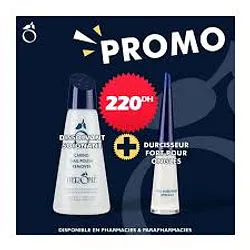 Herome Pack Dissolvant Soignant 120ml + Durcisseur Fort Pour Ongles 10ml 