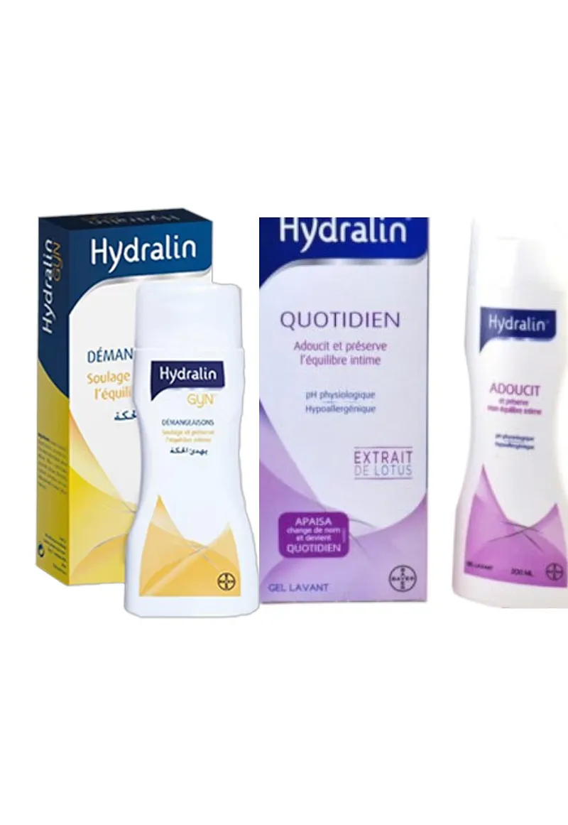 Hydralin Pack Gyn Irritation Gel Calmant 200ml + Soin Intime Quotidien 200ml Offre -50%