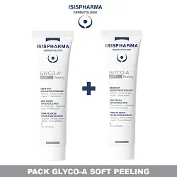 Isispharma Pack Glyco A Soft Peeling Creme Nuit 5.5% Acide Glycolique 30ml + Glyco A Soft Peeling Creme Nuit 5.5% Acide Glycolique 30ml