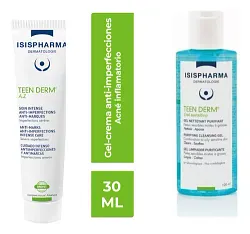 Isispharma Pack Teen Derm Az 30ml + Teen Derm Gel Sensitive 100ml
