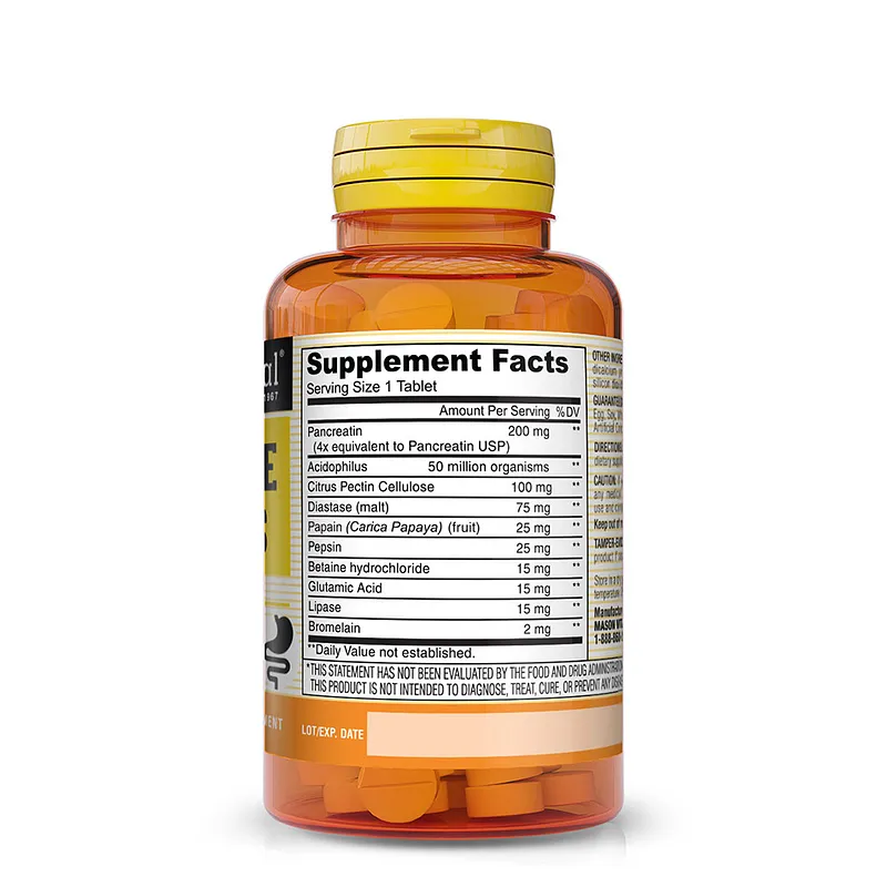 Mason Natural Digestive Enzymes Boite De 90 Comprimes