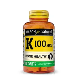 Mason Natural Vitamin K 100 Mcg Boite De 100 Comprimes