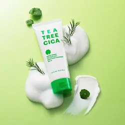Nature Republic Tea Tree Cica Acne Foam Cleanser Green Derma 150ml