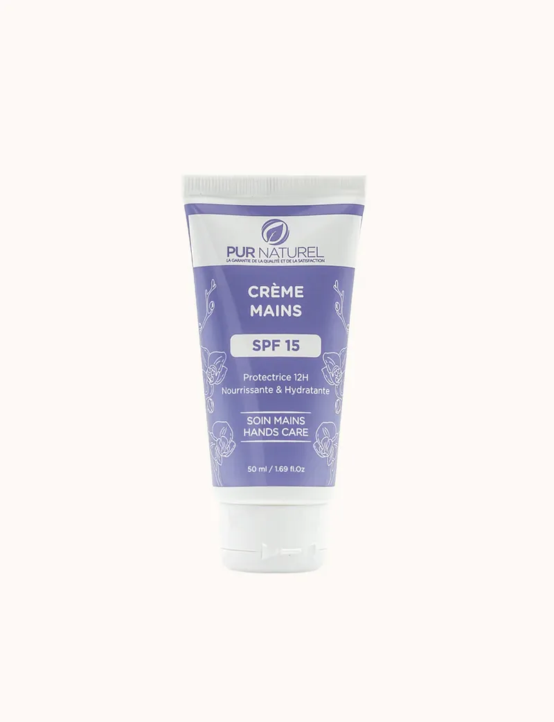 PUR NATUREL CREME MAINS SPF15 50ML