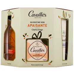 Roge Cavailles Coffret Ma Routine Soin Apaisante Huile De Douche Veloutante 250ml + Mousse Apaisante Visage 70g + Creme Miraculeuse Multi-usages 100ml