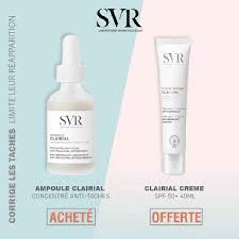 Svr Clairial Set Ampoule 30ml + Creme Clairial Spf50+ 40ml