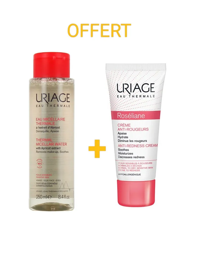 Uriage Roseliane Creme Anti-rougeurs 40ml + Eau Micellaire Thermale 250ml