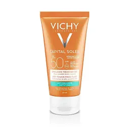VICHY CAPITAL SOLEIL EMULSION ANTI-BRILLANCE TOUCHER SEC INVISIBLE SPF50 PEAU SENSIBLE MIXTE A GRASSE 50ML