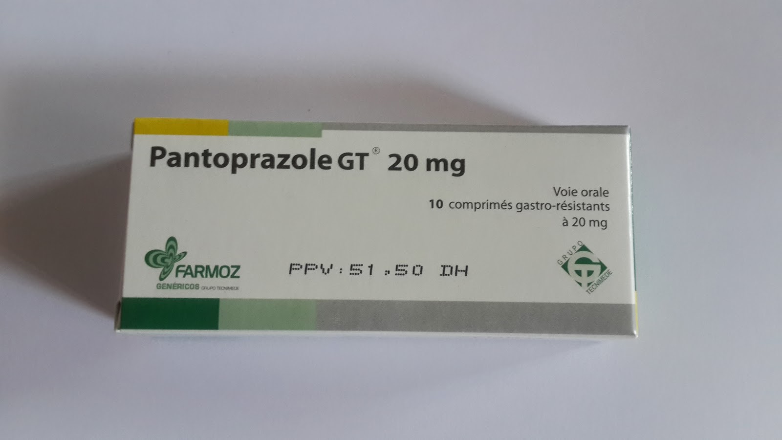 PANTOPRAZOL GT 20MG BOITE DE 10 COMPRIMES