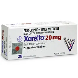 XARELTO 20MG BOITE DE 28 COMPRIMES