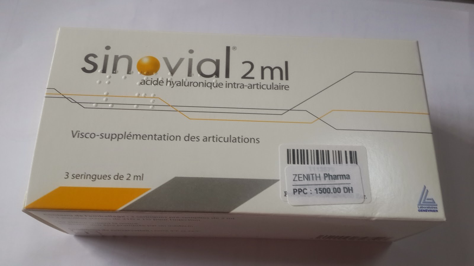 SINOVIAL 2ML BOITE DE 3 INJECTABLE