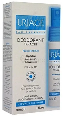 URIAGE DEODORANT TRI-ACTIF 24H SPRAY 30ML