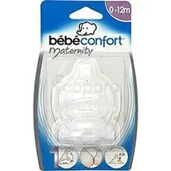 BEBE CONFORT TETINE SILICONE 0-12MOIS VALVE LARGE REFERENCE 027
