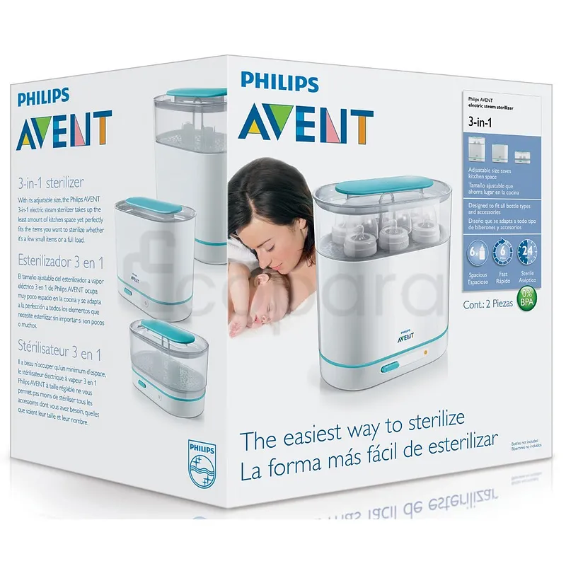 AVENT STERILISATEUR ELECTRIQUE A VAPEUR 3 EN 1 REFERENCE SCF284/03