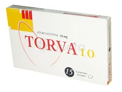 TORVA 10MG BOITE DE 15 COMPRIMES