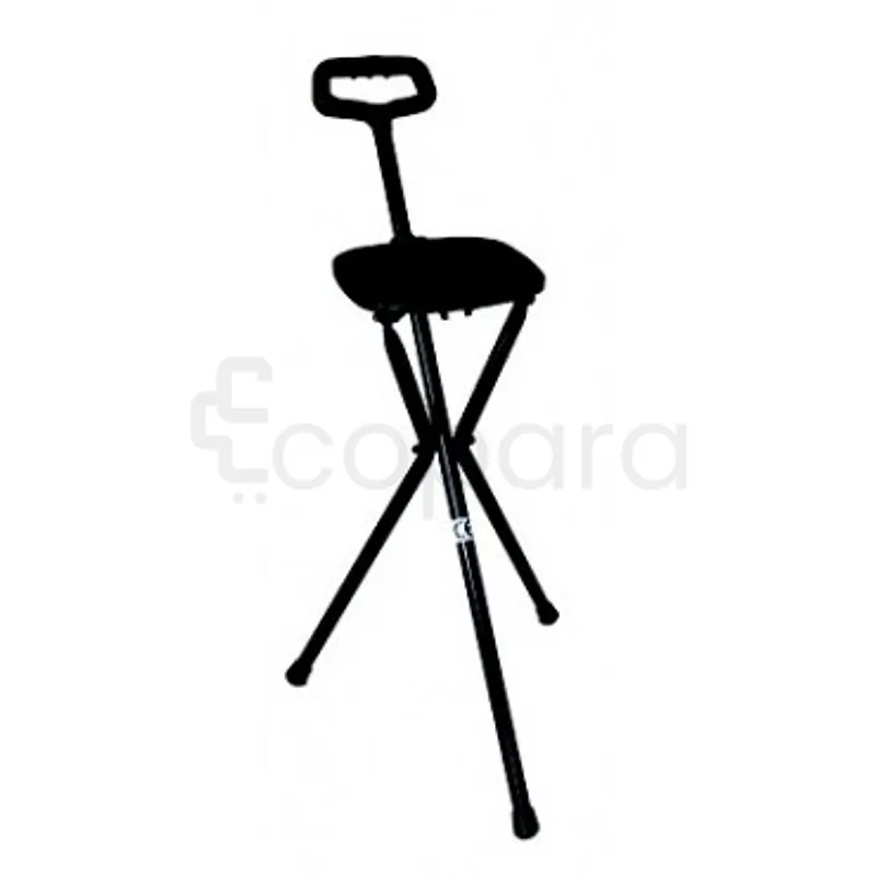 CANNE TREPIED POIGNET EN T NOIR REFERENCE 116001