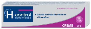 H-CONTROL CREME HEMORROIDES APAISE ET REDUIT LA SENSATION D'INCONFORT 30G