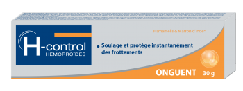 H-CONTROL POMMADE HEMORROIDES ONGUENT SOULAGE ET PROTEGE INSTANTANEMENT DES FROTEMENTS 30G