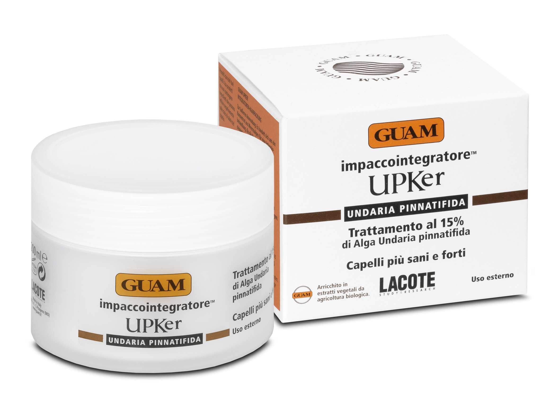 GUAM UPKER MASQUE CHEVEUX ENVELOPPEMENT D'ALGUES 200ML