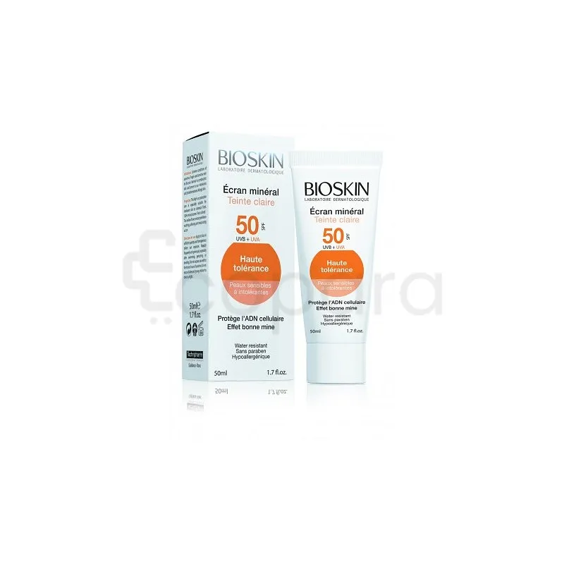 BIOSKIN ECRAN MINERAL TEINTE CLAIR SPF50 50ML