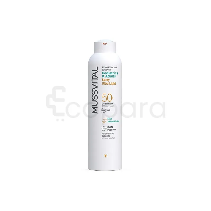 MUSSVITAL PHOTOPROTECTEUR PEDIATRICS AEROSOL SPRAY ULTRA LIGHT SPF50+ 150ML