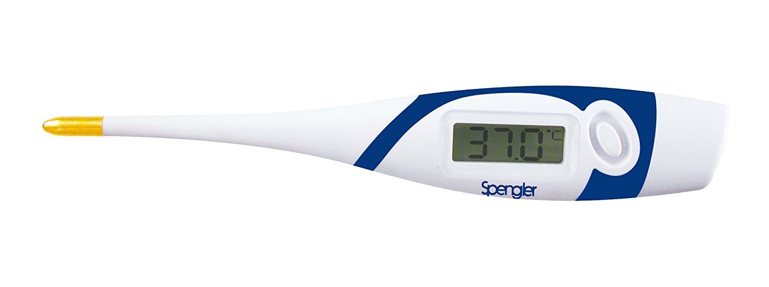 SPENGLER TEMP'10 THERMOMETRE DIGITAL A EMBOUT FLEXIBLE BLANC BLEU