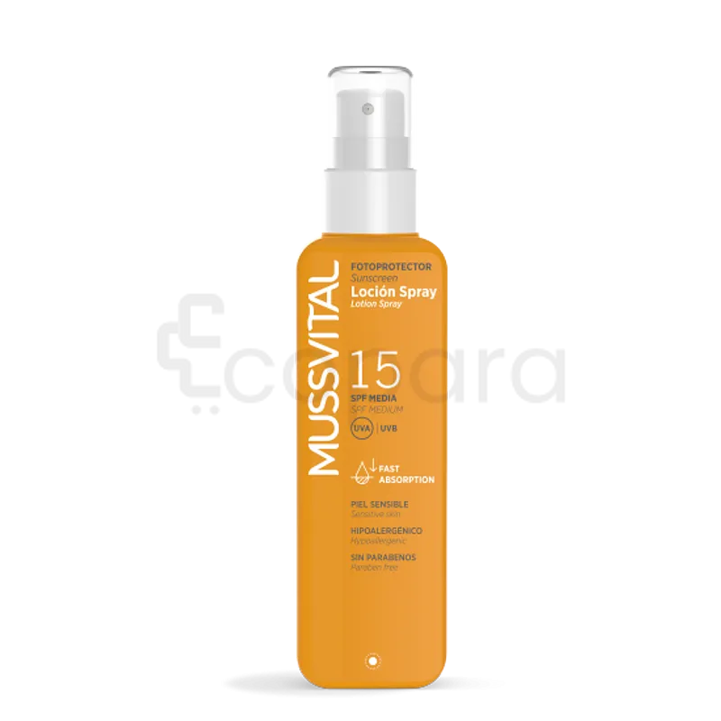 MUSSVITAL PHOTOPROTECTEUR LAIT SPRAY SPF15+ 200ML