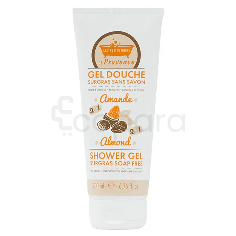 LES PETITS BAINS DE PROVENCE GEL DOUCHE SURGRAS SANS SAVON AMANDE 200ML