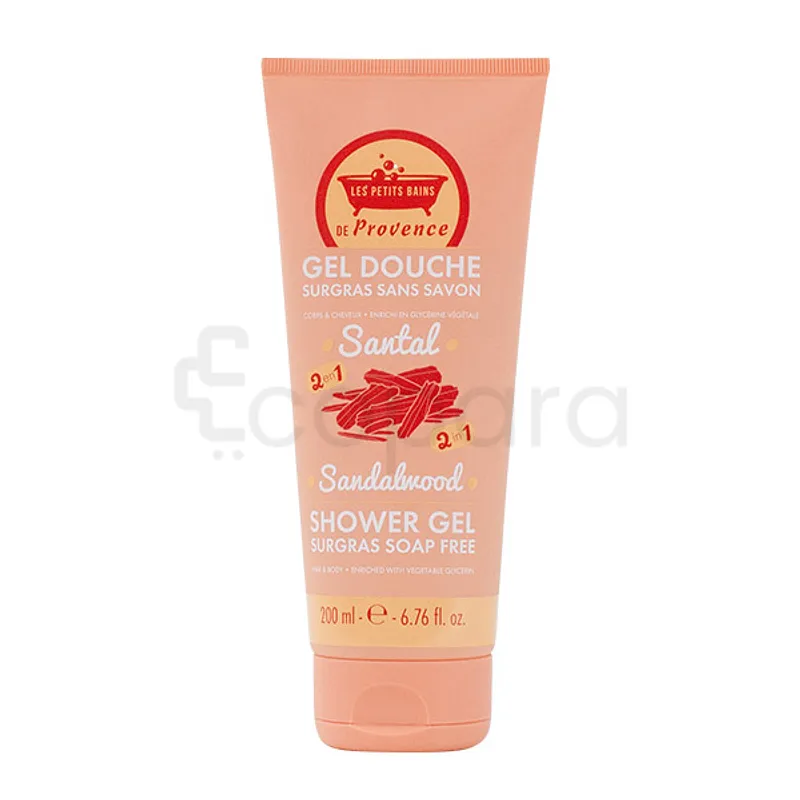 LES PETITS BAINS DE PROVENCE GEL DOUCHE SURGRAS SANS SAVON SANTAL 200ML