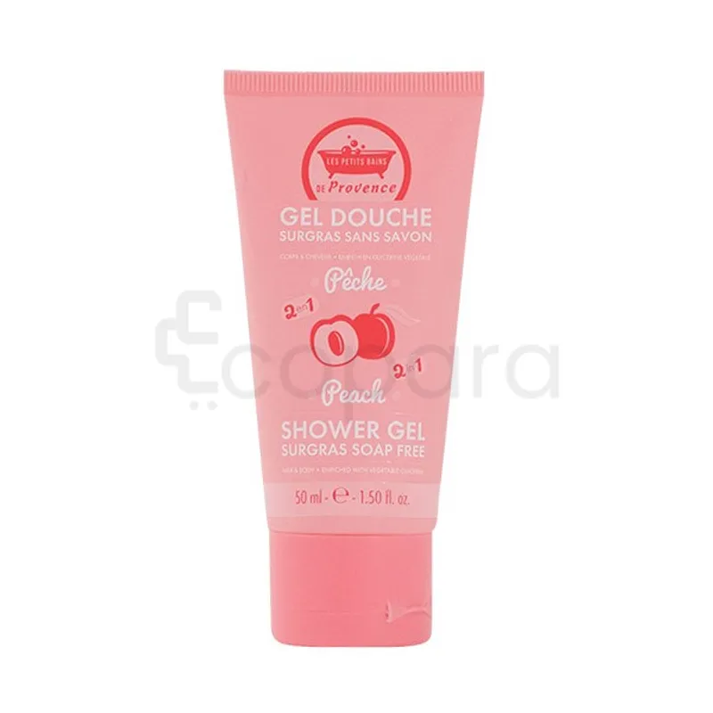 LES PETITS BAINS DE PROVENCE GEL DOUCHE SURGRAS SANS SAVON PECHE 50ML