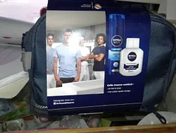 NIVEA MEN TROUSSE + GEL A RASER + LOTION APRES-RASAGE