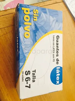 SIN POLVO GANTS LATEX TAILLE S BOITE DE 100