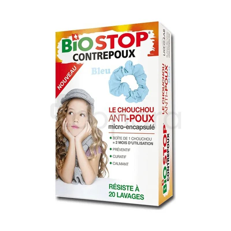 BIOSTOP CONTREPOUX LE CHOUCHOU ANTI-POUX BLEU