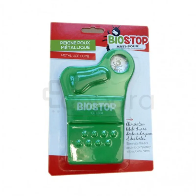 BIOSTOP ANTI-POUX PEIGNE POUX METALLIQUE REFERENCE CL-C300