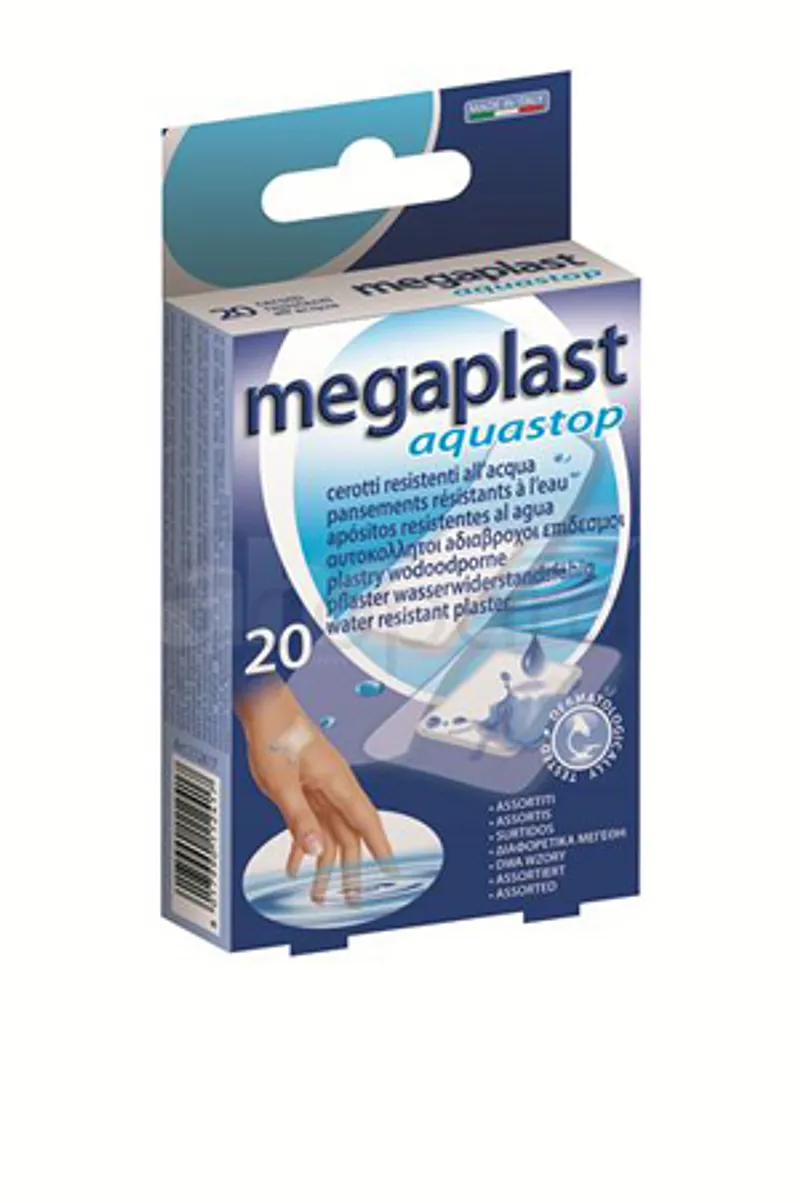 MEGAPLAST AQUASTOP PANSEMENTS RESISTANTS A L'EAU BOITE DE 20 REFERENCE 112417