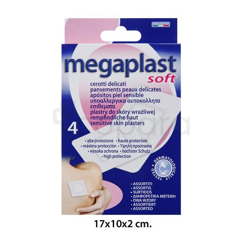 MEGAPLAST SOFT PANSEMENTS PEAUX DELICATES BOITE DE 4 REFERENCE 112424