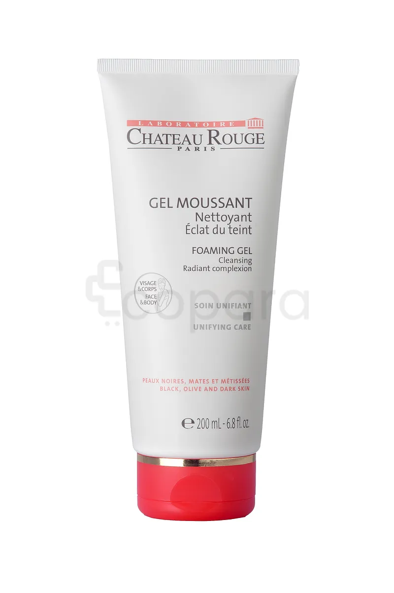 CHATEAU ROUGE GEL MOUSSANT NETTOYANT ECLAT DU TEINT VISAGE ET CORPS 200ML