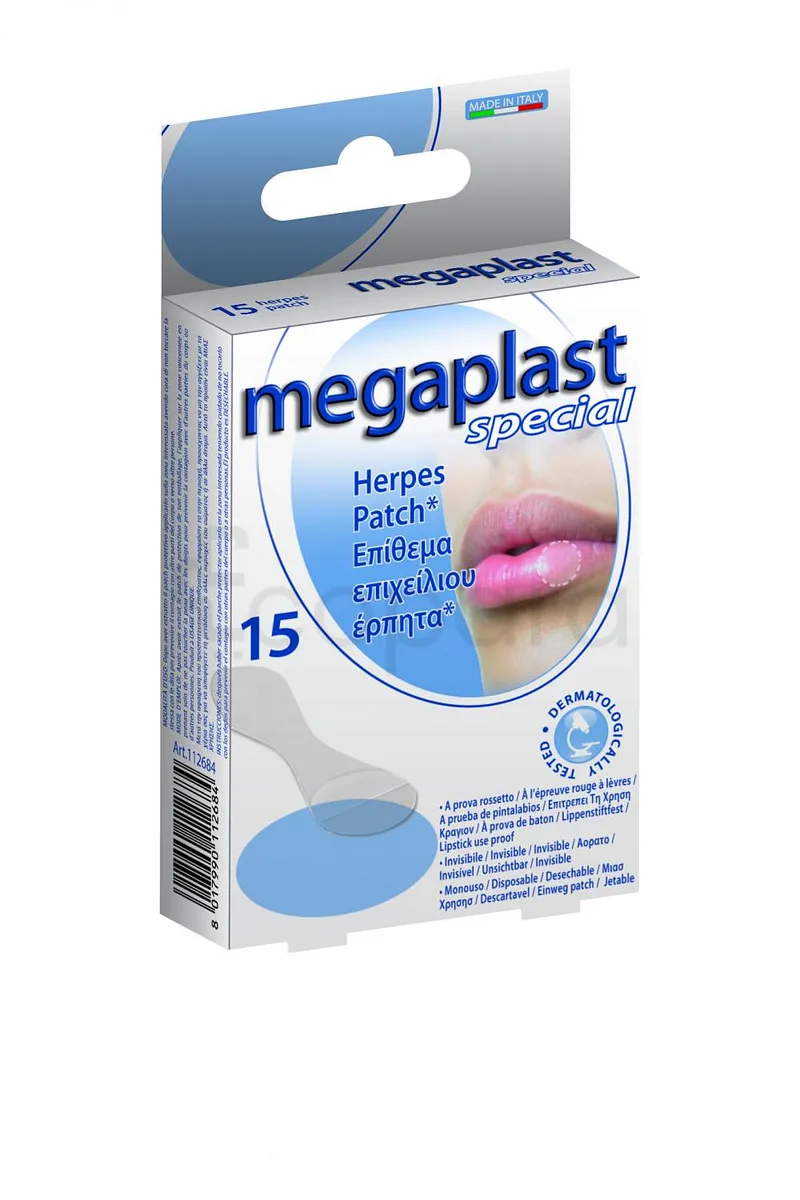 MEGAPLAST SPECIAL HERPES PATCH BOITE DE 15 REFERENCE 112684