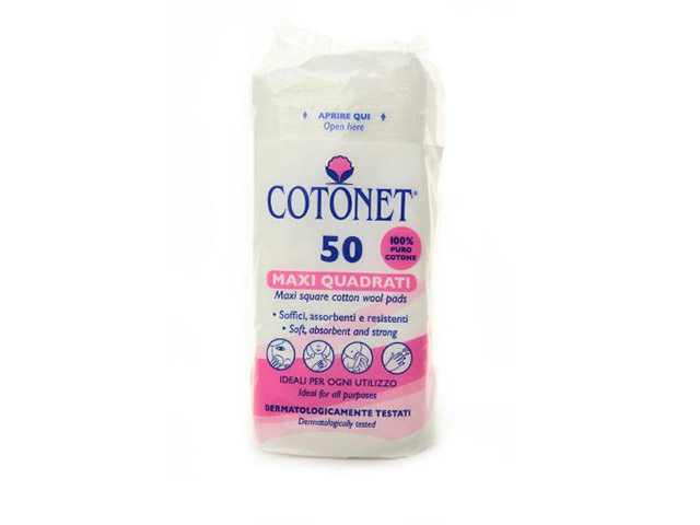 COTONET COTON CARRE BOITE DE 50